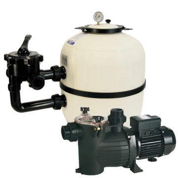 Aquarius szűrő szett Optima szivattyúval 7m3/h side