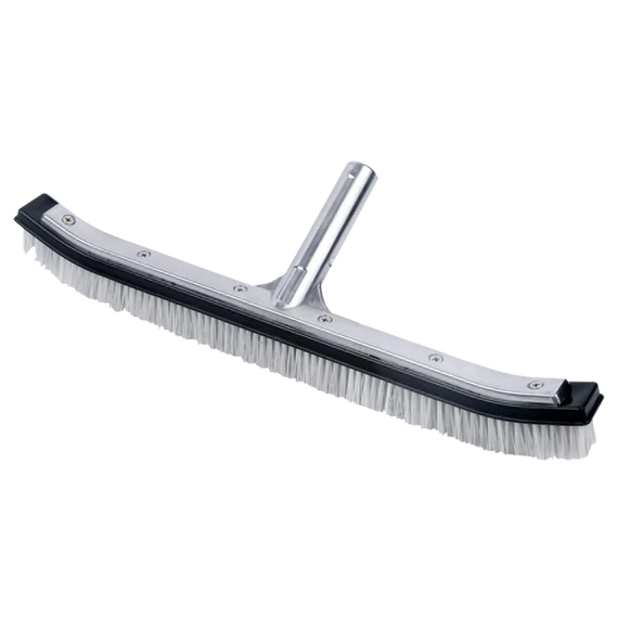 Kefe, hajlított 450mm rozsdamentes acél nyél